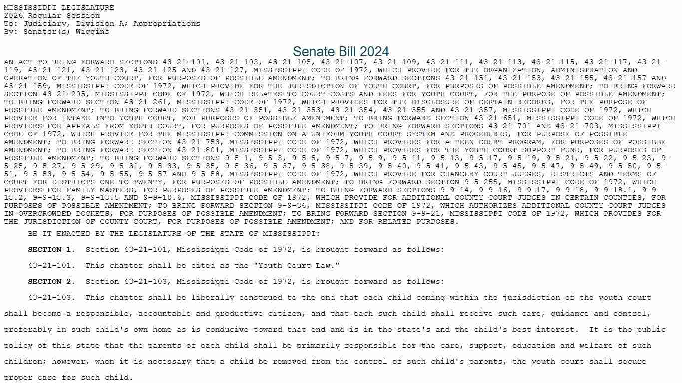 SB2024 (As Introduced) - 2026 Regular Session